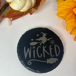 Wicked Halloween Slate Coaster